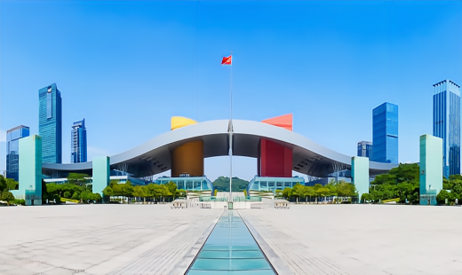 卡曼密实底卷材塑胶地板：深圳市民中心标志性建筑的地面优选方案